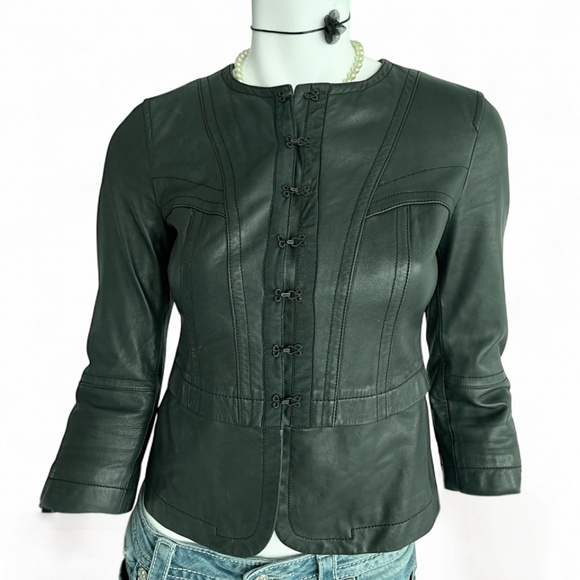 DKNY Donna Karan New York Lamb Leather Jacket | Size 2 - Picture 4 of 9